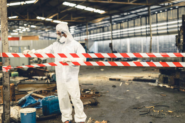 Professional Sewage Cleanup technician working in Vienna, NJ